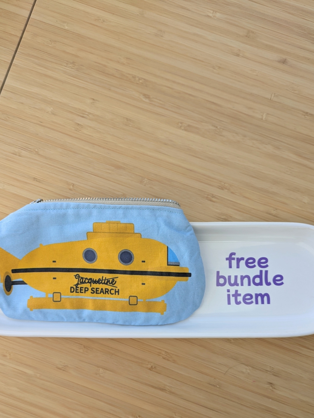 Deep Search Kids Submarine Pouch - Light Blue & Yellow
